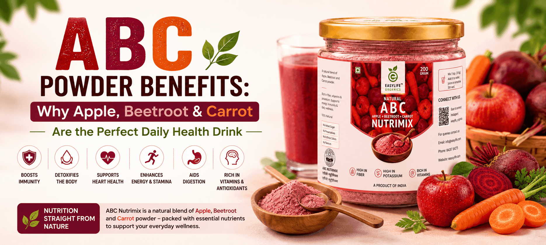 ABC Powder Benefits: Why Apple, Beetroot & Carrot Are the Perfect Daily Health Drink